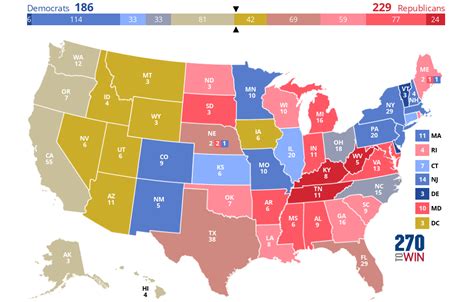 270towin map|Electoral College map 2024: Road to 270 .
